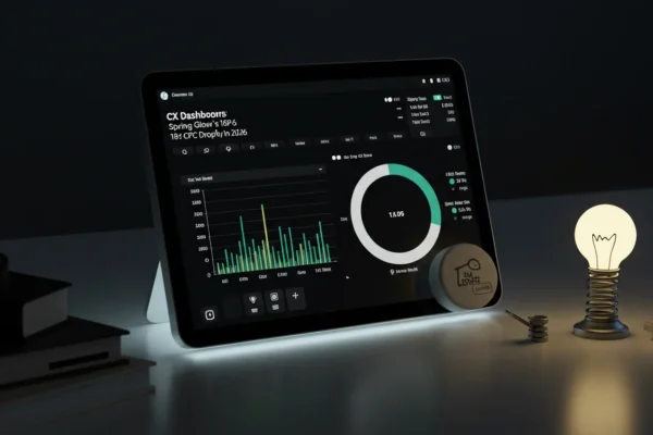 CX Dashboards: Spring Glow’s 18% CPC Drop in 2026