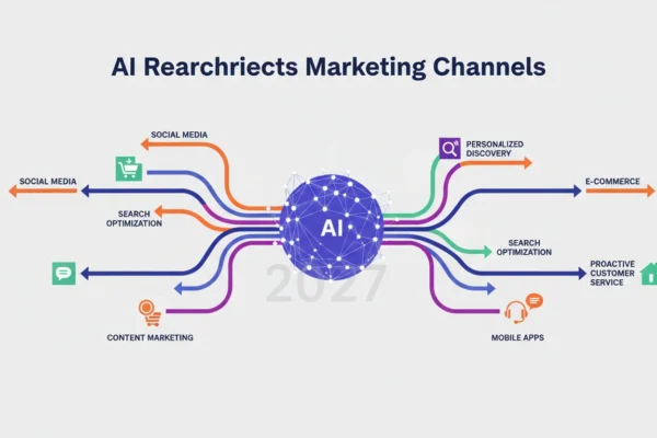 AI Rearchitects Marketing Channels by 2027