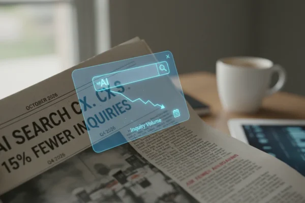 AI Search CX: 15% Fewer Inquiries by Q4 2026