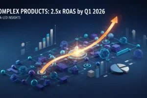 Complex Products: 2.5x ROAS by Q1 2026