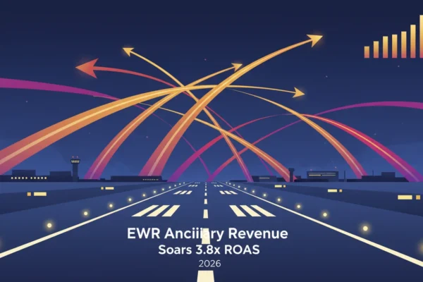 EWR Ancillary Revenue Soars 3.8x ROAS in 2026