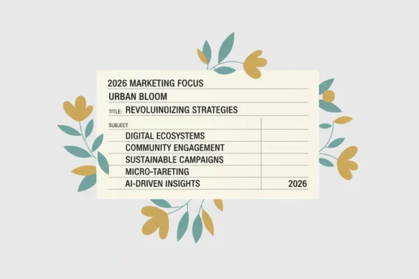 Urban Bloom: 2026 Marketing Focus Revolution