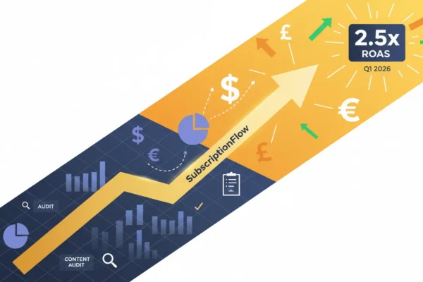 SubscriptionFlow: 2.5x ROAS in Q1 2026 Content Audit